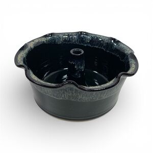 Unique Triple C Handmade Pottery Four Cup Bundt Pan